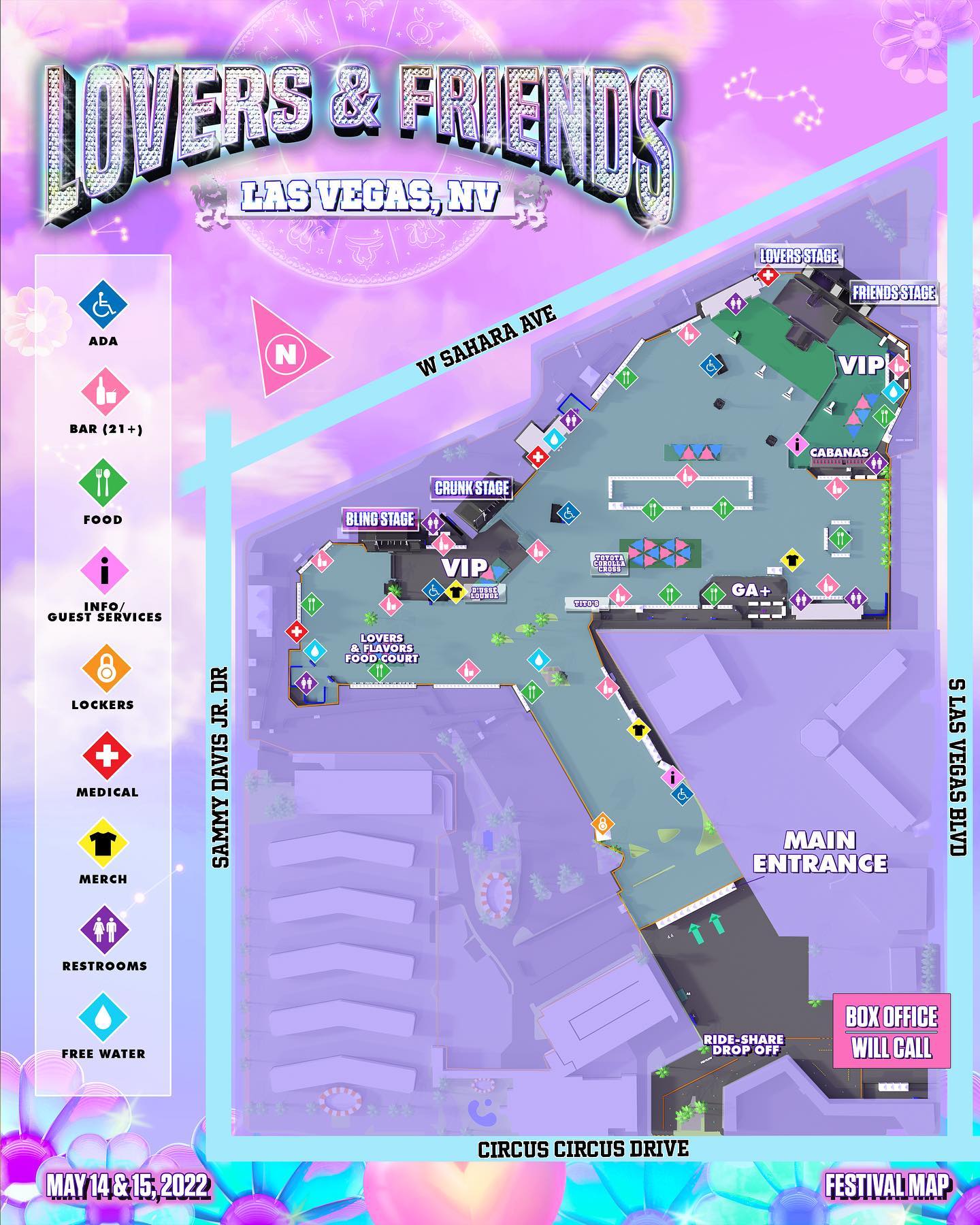 Lovers And Friends Map 